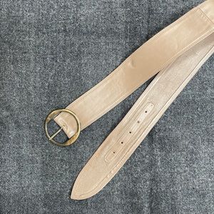 Vintage wide leather belt